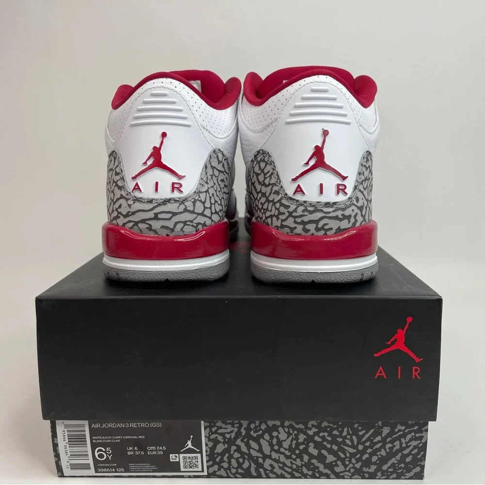 Nike Air Jordan 3 Retro GS “Cardinal” 2023 - Picture 4 of 4